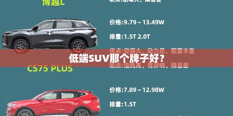 低端SUV那个牌子好？
