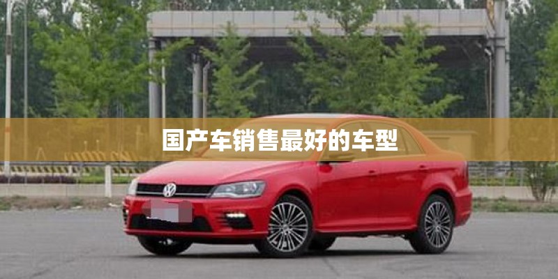 国产车销售最好的车型