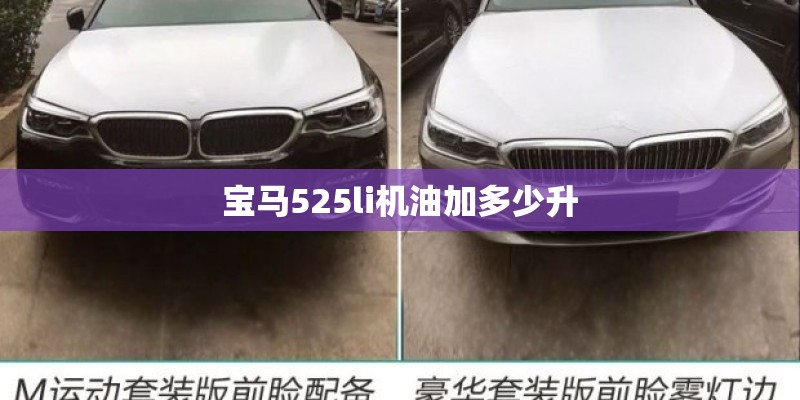宝马525li机油加多少升