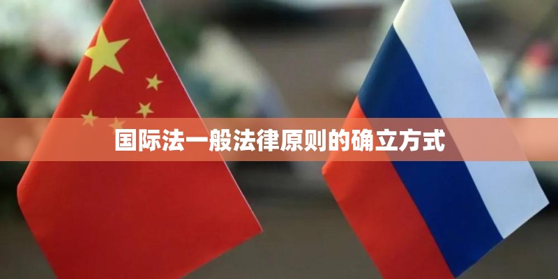 国际法一般法律原则的确立方式