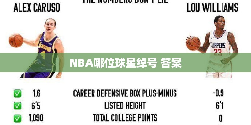 NBA哪位球星绰号 答案