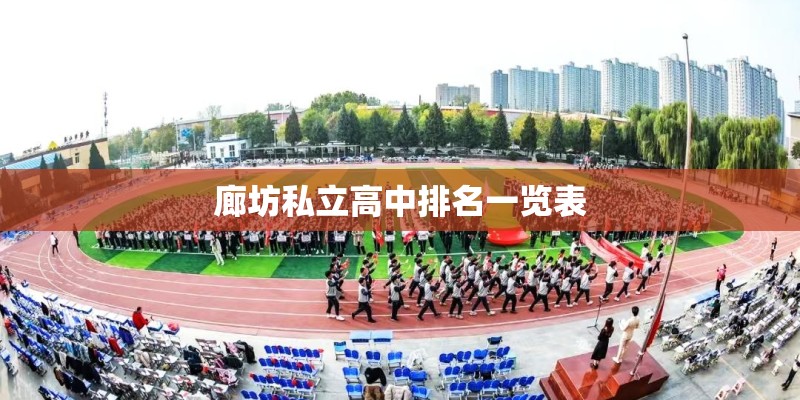 廊坊私立高中排名一览表