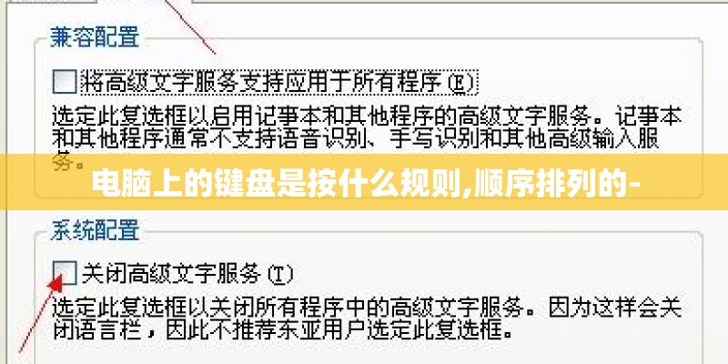 电脑上的键盘是按什么规则,顺序排列的-