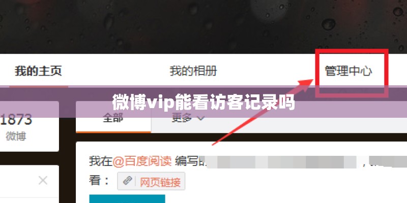 微博vip能看访客记录吗