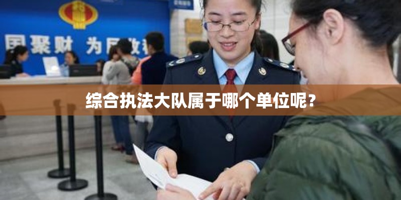 综合执法大队属于哪个单位呢？