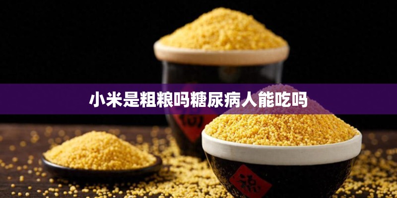 小米是粗粮吗糖尿病人能吃吗