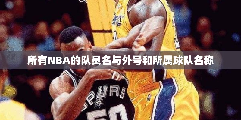 所有NBA的队员名与外号和所属球队名称