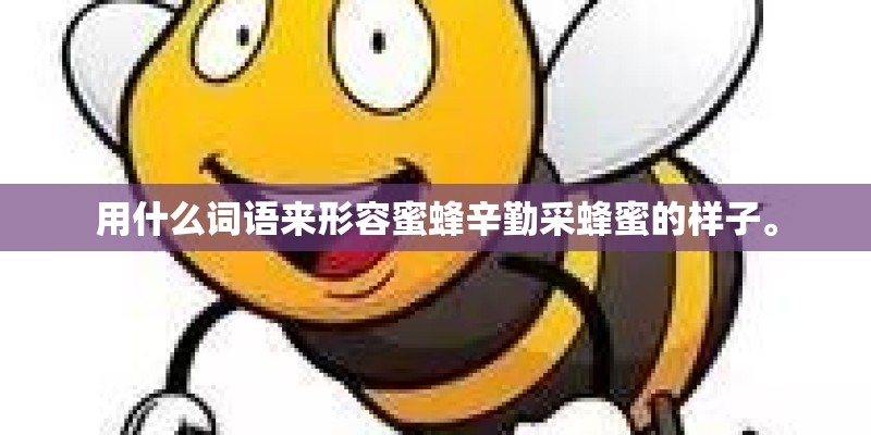 用什么词语来形容蜜蜂辛勤采蜂蜜的样子。 用什么词语来形容蜜蜂辛勤采蜂蜜的样子。