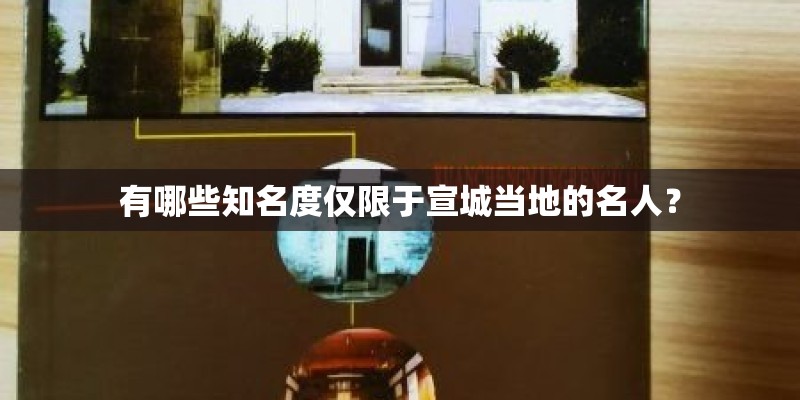 有哪些知名度仅限于宣城当地的名人？