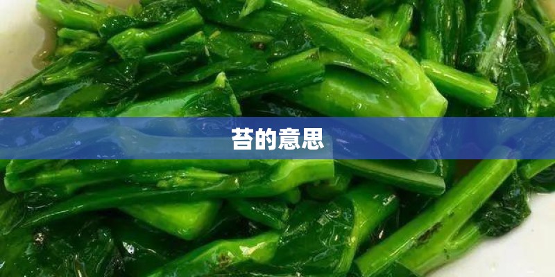 苔的意思