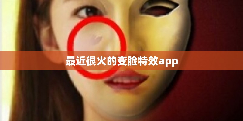 最近很火的变脸特效app
