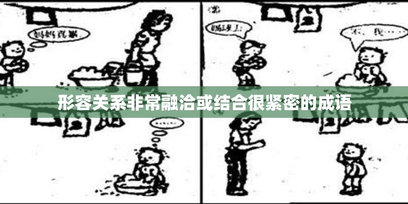 形容关系非常融洽或结合很紧密的成语 形容关系非常融洽或结合很紧密的成语