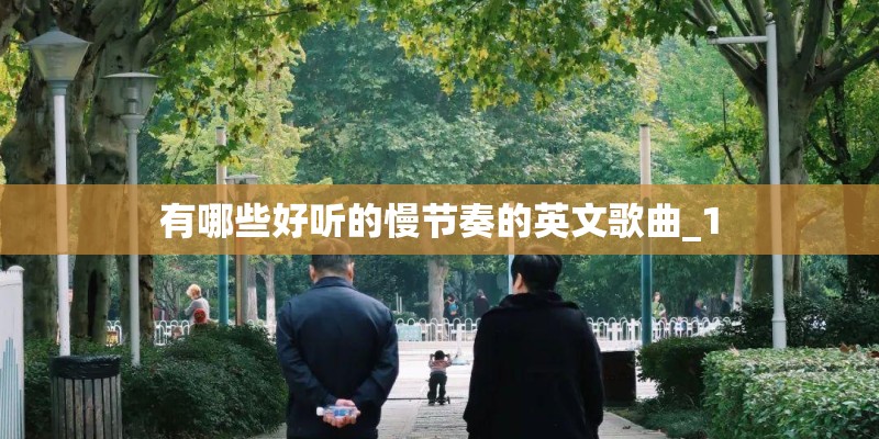 有哪些好听的慢节奏的英文歌曲_1