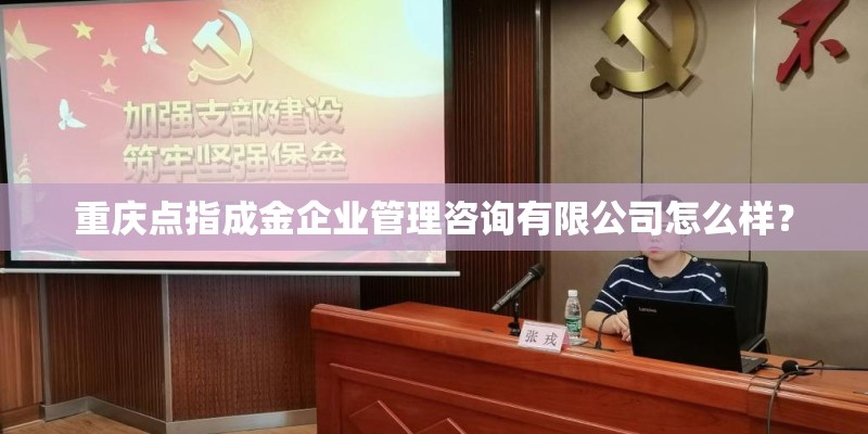 重庆点指成金企业管理咨询有限公司怎么样？