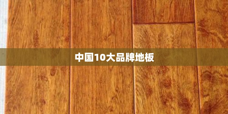 中国10大品牌地板