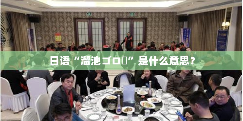 日语“溜池ゴロー”是什么意思？