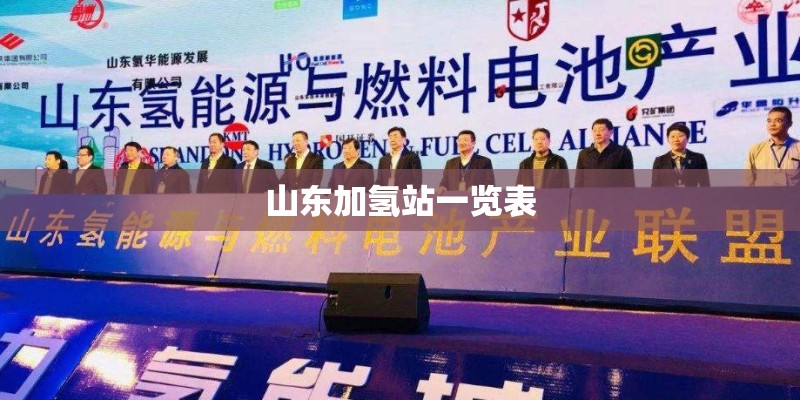 山东加氢站一览表 山东加氢站一览表