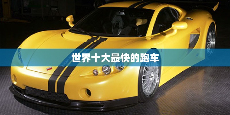世界十大最快的跑车