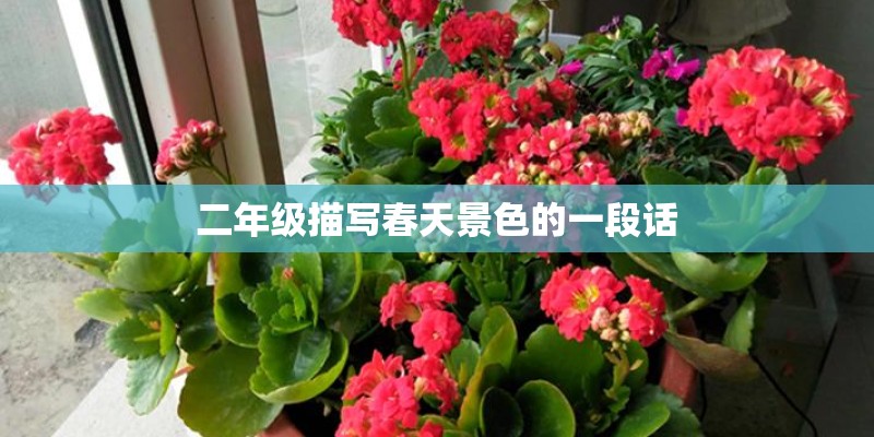 二年级描写春天景色的一段话