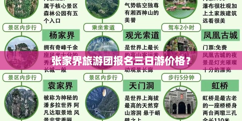 张家界旅游团报名三日游价格？